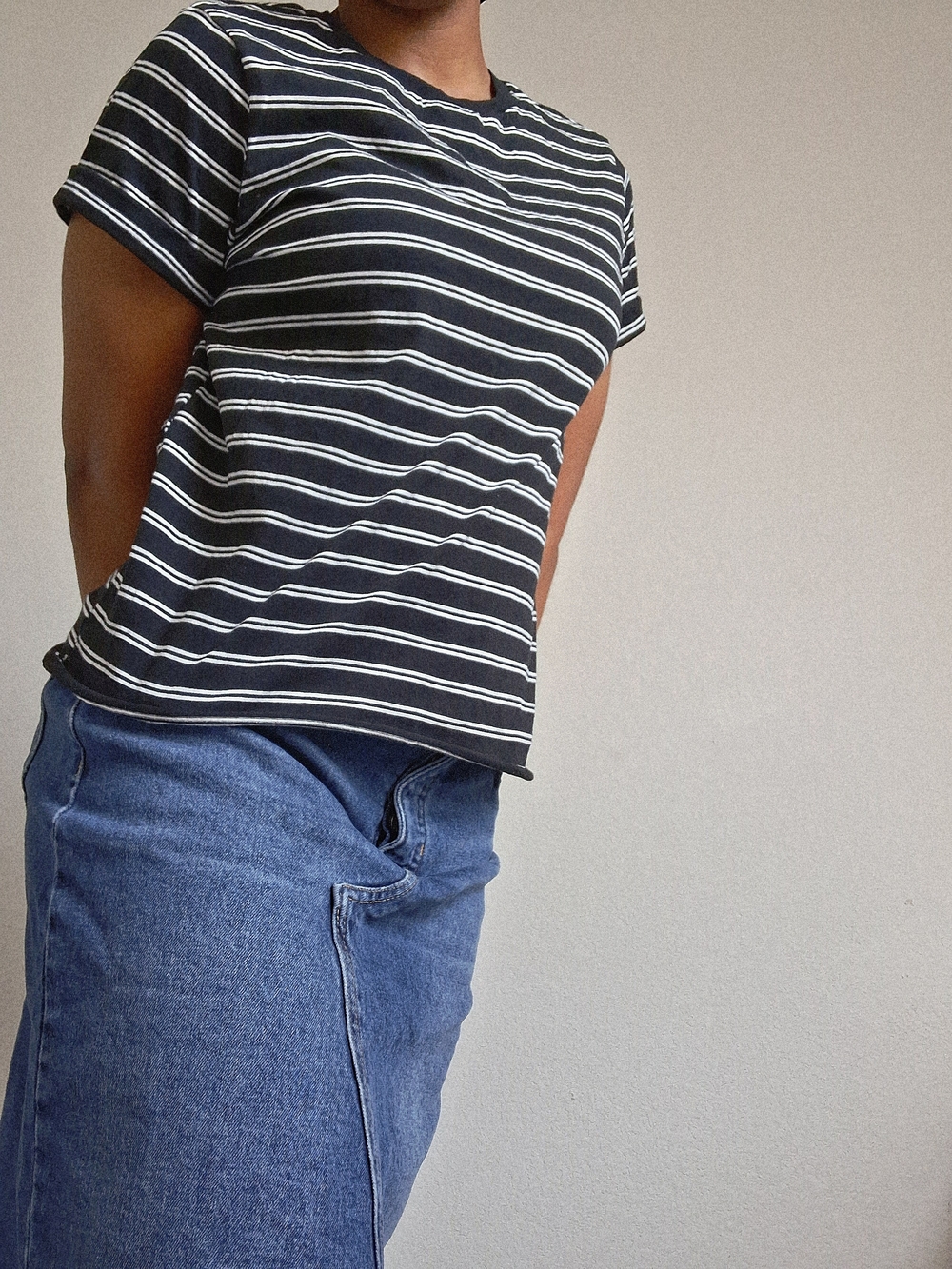 Black and White Stripped Topped